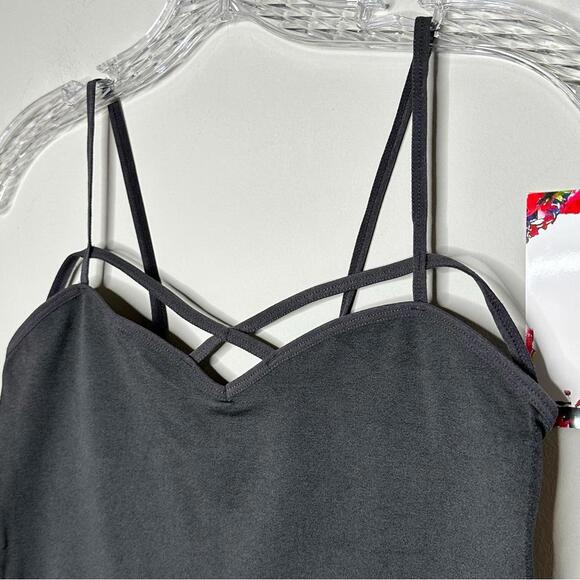 Dark Gray L/XL Zenana Outfitters cage tank Large/ X-Large - Picture 2 of 8